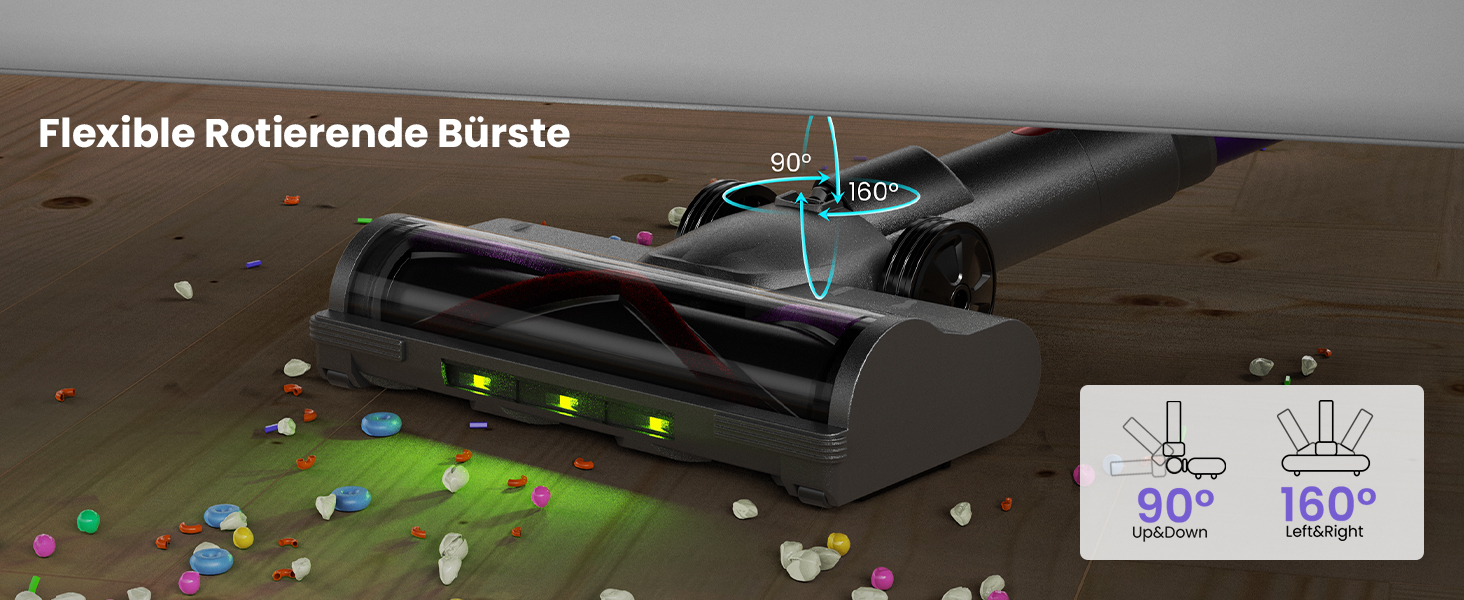 Бездротовий акумуляторний пилосос NOVAX T80 Flex: потужність 600W, 58000Pa, час роботи 75 хвилин, міні-насадка FurTornado™, гнучке з'єднання, самостійна підставка, для килима, твердих поверхонь, шерсті тварин, щітка від кліщів.