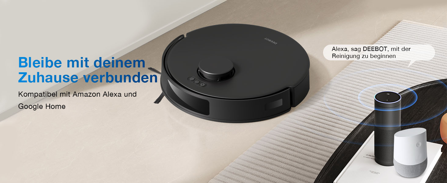 Робот-пилосос ECOVACS DEEBOT N20 Pro Plus: потужність 8000Pa, функція миття, бездротова станція PureCyclone, захист від заплутування волосся, до 300 хвилин роботи, білий/чорний