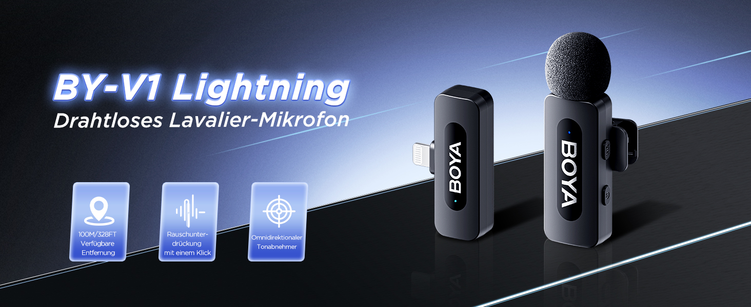 Мікрофон Boya BY-V10 USB-C: бездротовий мініатюрний мікрофон з шумозаглушенням для Android, смартфонів, ноутбуків, YouTube, подкастів, Facebook, Vlogging