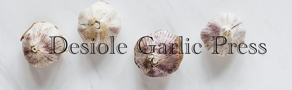 Прес для часнику з нержавіючої сталі 304 з щіткою для чищення та скребком для часнику, Garlic Press