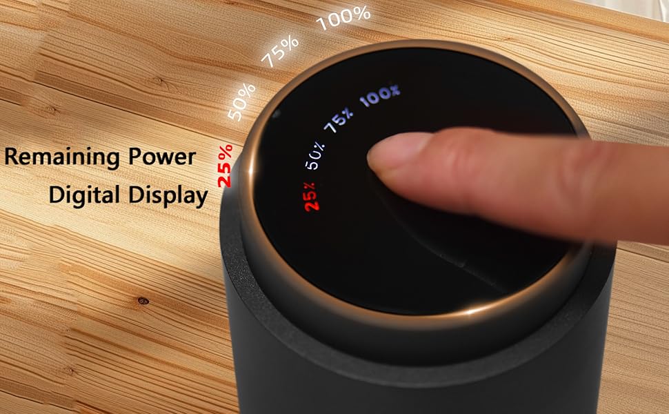 Трагева кавомолка Irishom з 38 ступенів помолу, цифровим дисплеєм, керамічним жорном з 5 лезами, кнопкою Start/Stop та автоматичним вимкненням, портативна електрична кавомолка