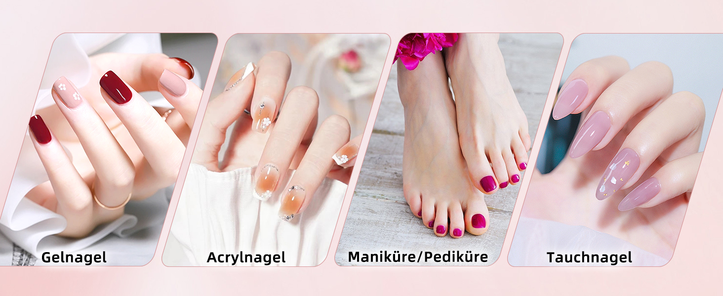 Електричний набір для манікюру та педикюру Nagelfräser: бездротовий фрезер, 5 швидкостей, USB, для гелю, акрилу, Shellac