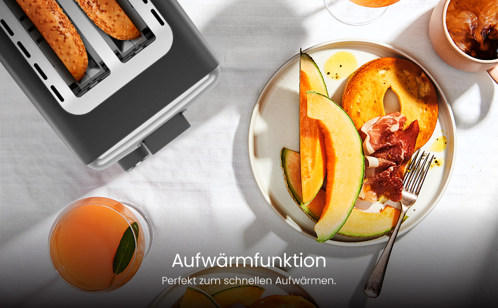 Тостер Chefman з 2-ма слотами, 7 ступенів підсмажування, знімний піддон для крихт, для товстого хліба та багелів, розморожування, зупинка, функція грилю – чорний