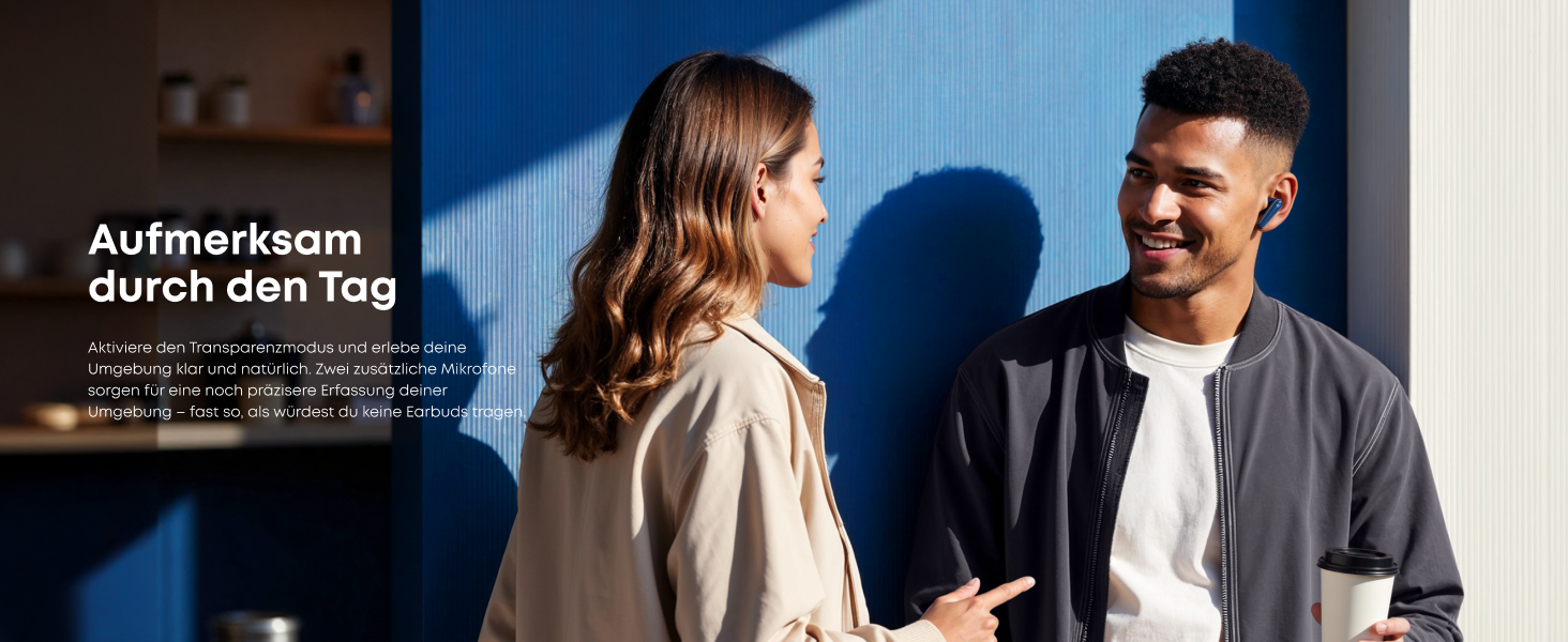 Soundcore Liberty 5: Бездротові навушники Anker з активним шумозаглушенням, Dolby Audio, швидкою зарядкою та 6 мікрофонами (Ozean-Blau)