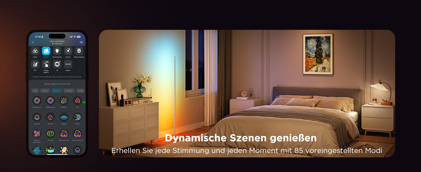 Govee LED-лампа RGBIC для дому, з Wi-Fi, димування, сумісна з Alexa та Google Assistant, 16 мільйонів кольорів, 58 режимів, музичний режим, DIY для ігор та сну (срібна, 1 шт.)