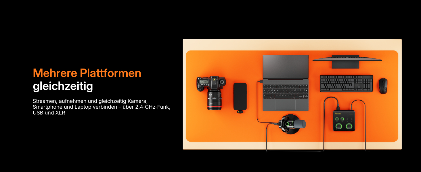 MAONO PD200W: Професійний гібридний USB/XLR мікрофон для подкастів, стрімінгу та запису зі шумозаглушенням