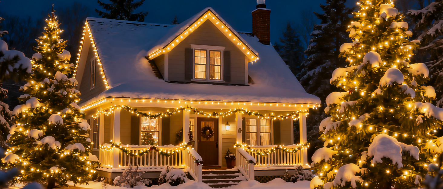 Гірлянда світлодіодна для прикраси ялинки та інтер'єру, 25м, 250 LED, тепле біле світло, 8 режимів, пульт, таймер, IP44, для дому та саду