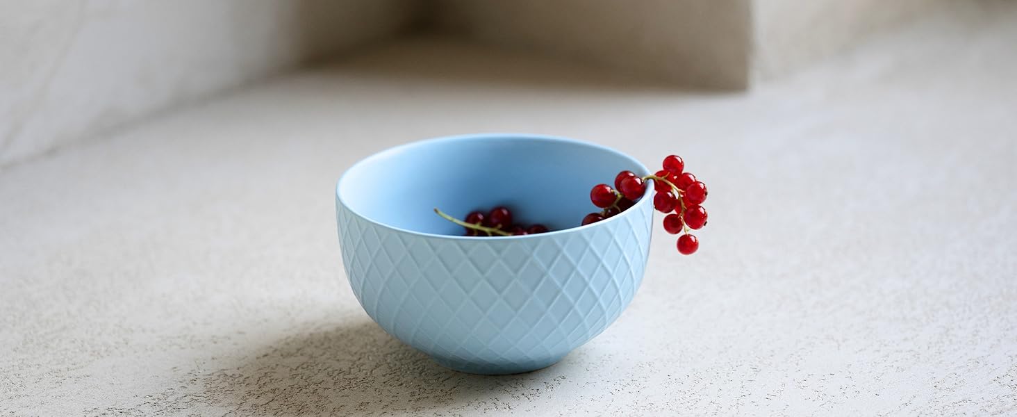 KIVY Cereal Bowl Set - 6 x 850ml - Large Bowls, Soups & Porridge - Soup Bowls - Bowls - Cereal Bowls - Soup Bowls - Bowl Set - Cereal Bowl Ceramic (Cream White, Bowls)