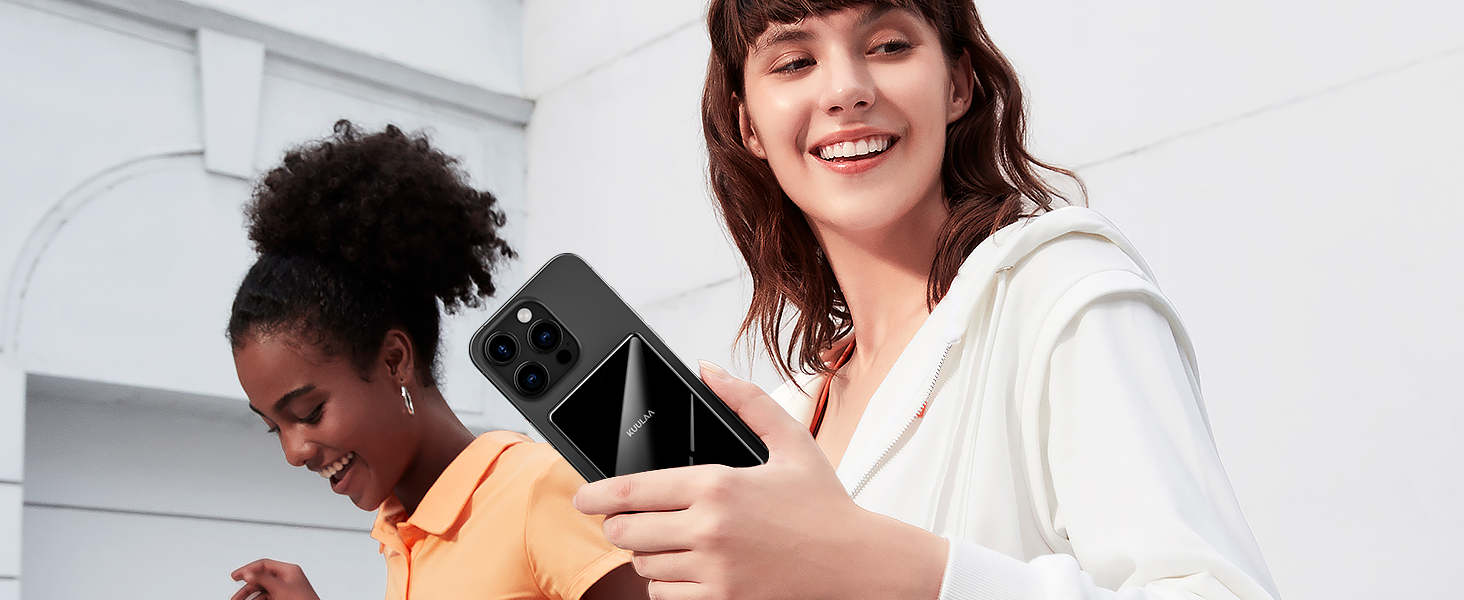 Power Bank Kuulaa Ultra Slim 5000 mAh з MagSafe, Type-C 20W, Швидка зарядка, 7.2 мм, для iPhone 16/15/14/13/12, чорний