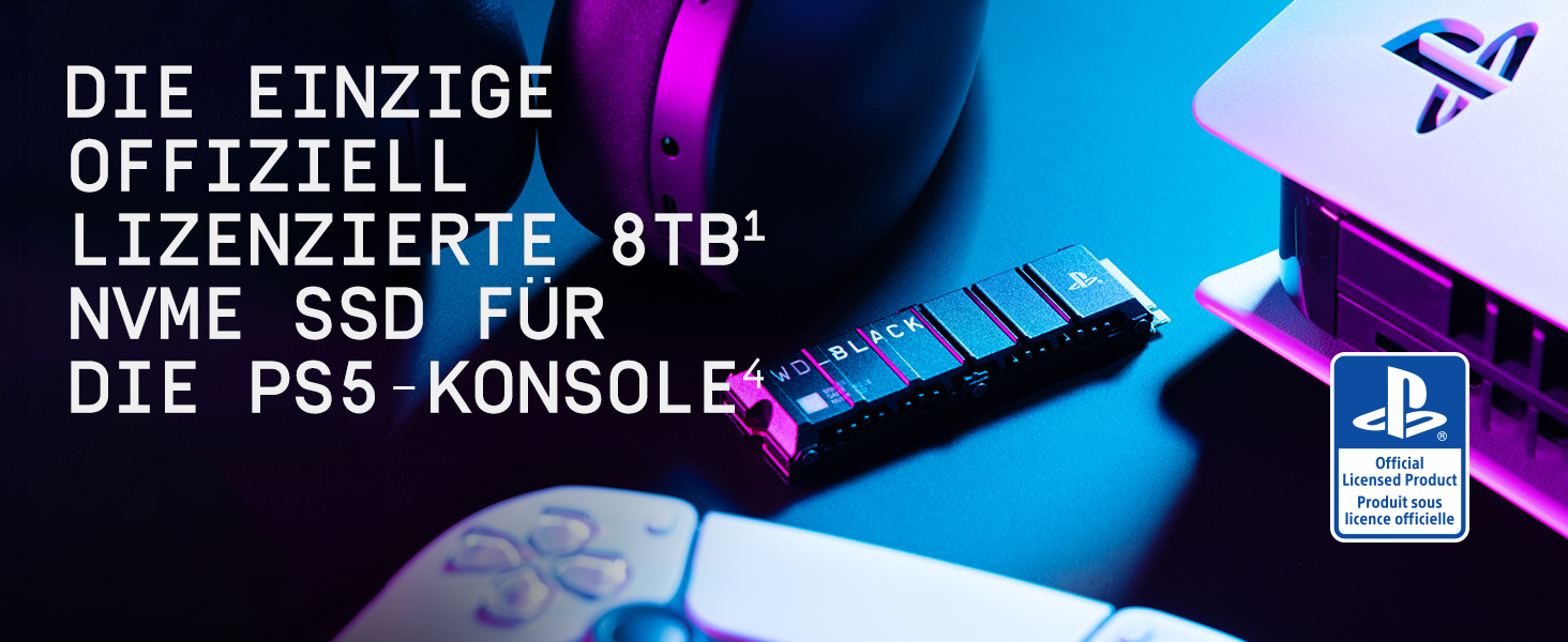WD_BLACK SN850P 1TB NVMe SSD для PS5: Швидкий накопичувач для ігор з PCIe Gen4 та охолодженням