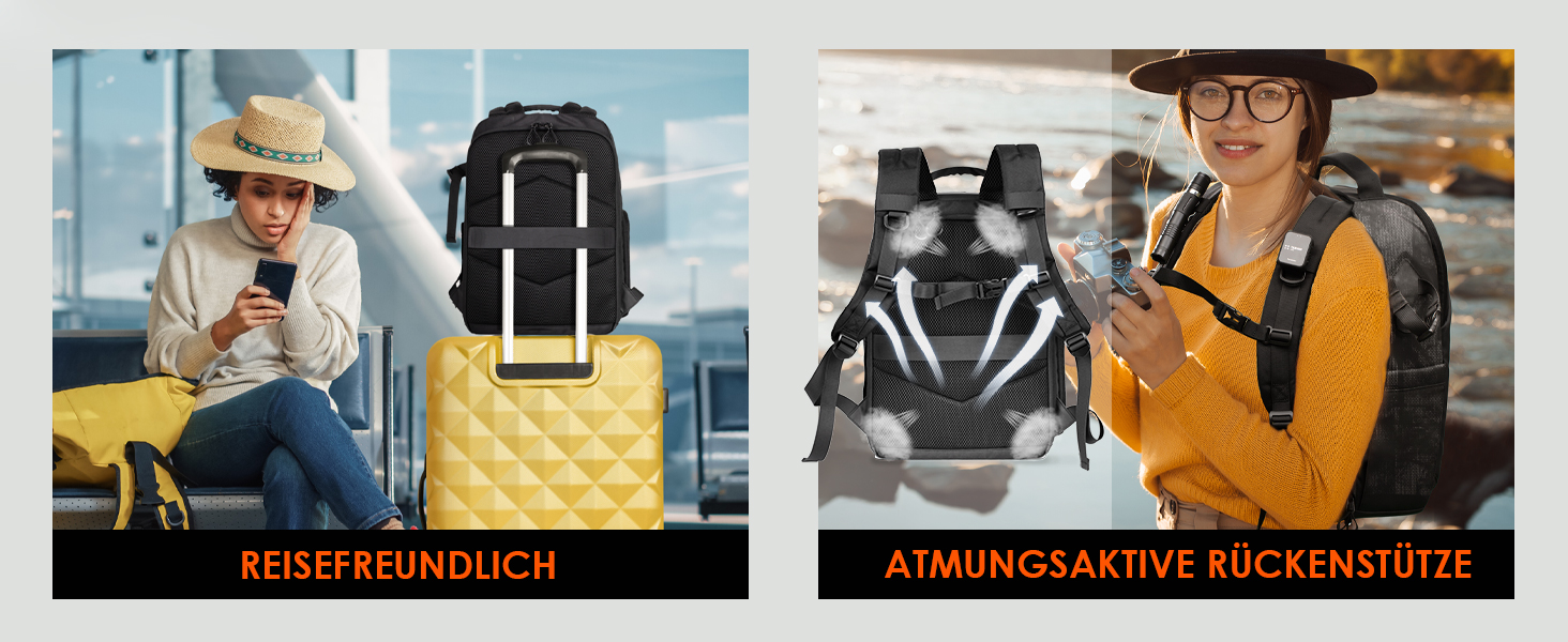 Рюкзак для фотокамери TARION: водонепроникний, з відділенням для ноутбука 14