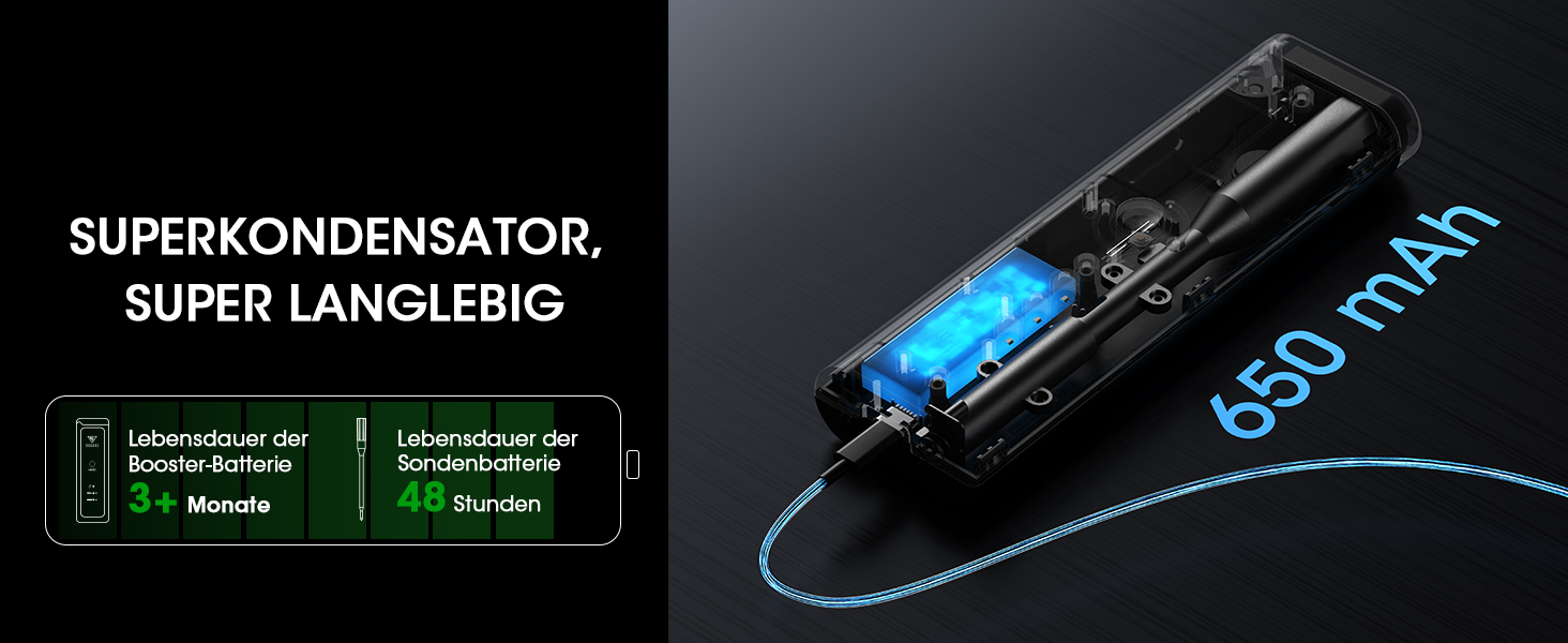 Бездротовий термометр для м'яса DOQAUS з Bluetooth, 158м, IPX7, для гриля, духовки, коптильні, ростера, фритюрниці, мийки