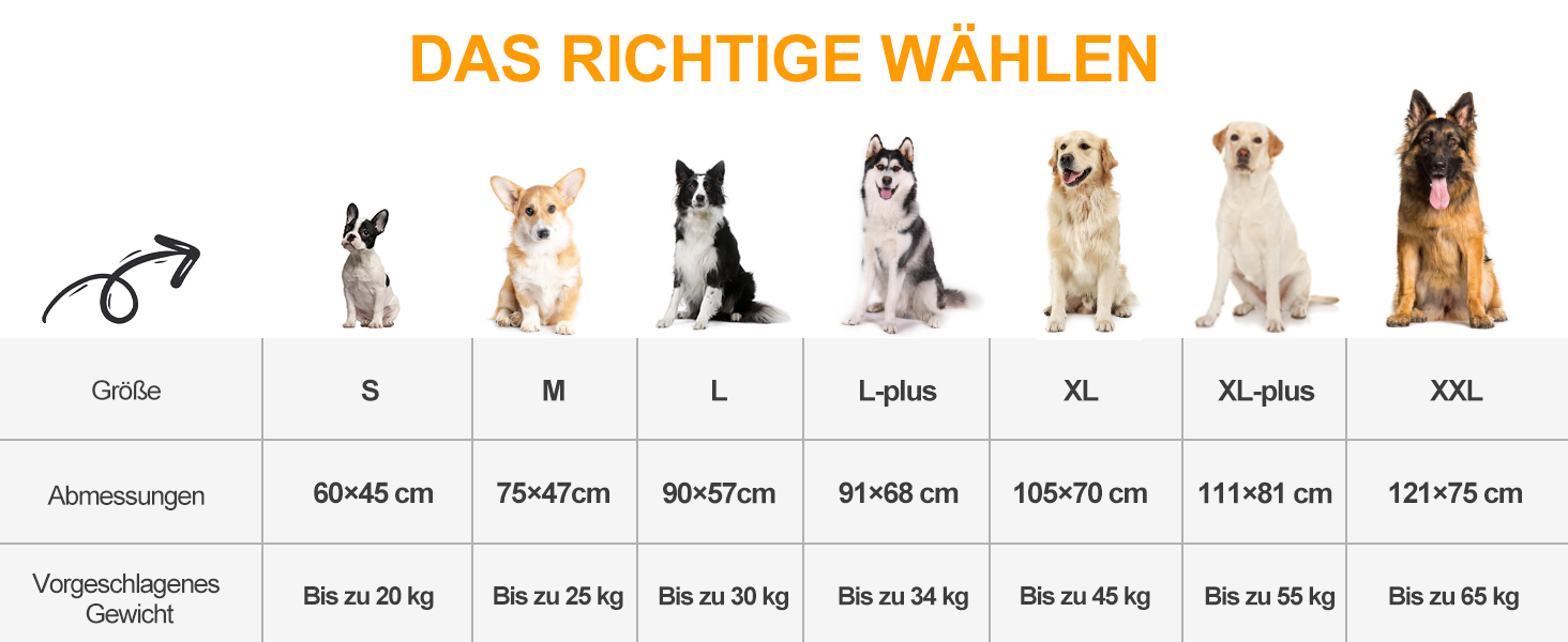 Ортопедичне ліжко для собак великих порід, 105x70 см, знімний чохол, двостороннє, сіре