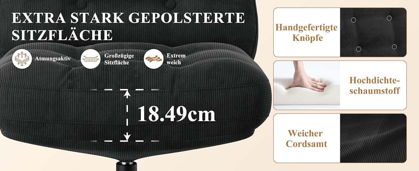Офісне крісло Colamy: ергономічне, з регульованою підголівником та поперековою підтримкою (без роликів)
