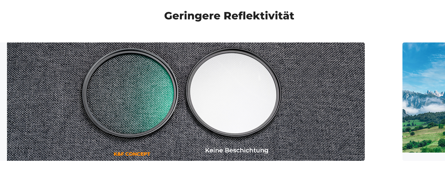Фільтр UV K&F Concept 58mm з кришкою для об'єктива, серветкою для очищення, захисним фільтром з 18-шаровим нанопокриттям (Nano Klear)