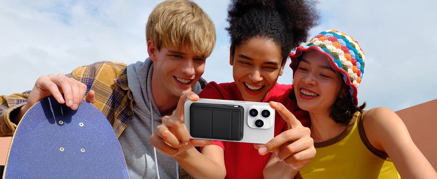 Power Bank Azmuth для iPhone з MagSafe, 10000mAh, бездротова зарядка, LED дисплей, білий/чорний