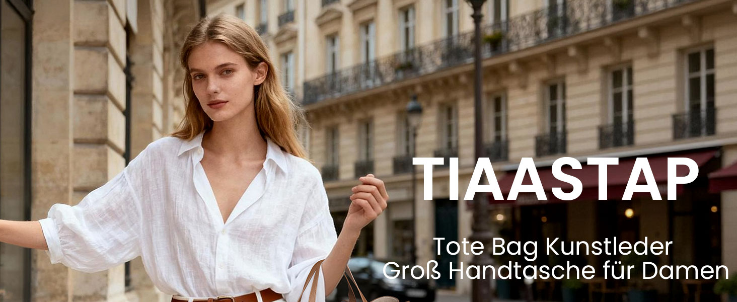 Велика жіноча сумка-шопер TIAASTAP зі штучної шкіри, елегантна сумка на плече для університету, покупок, подорожей, колір верблюжий