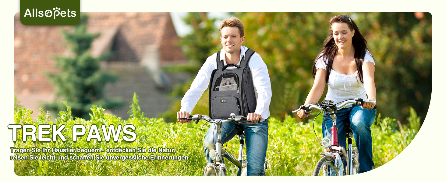 Рюкзак для собак та котів ALLSOPETS - дихаючий, складний, з фіксатором, для подорожей та прогулянок (темно-сірий)