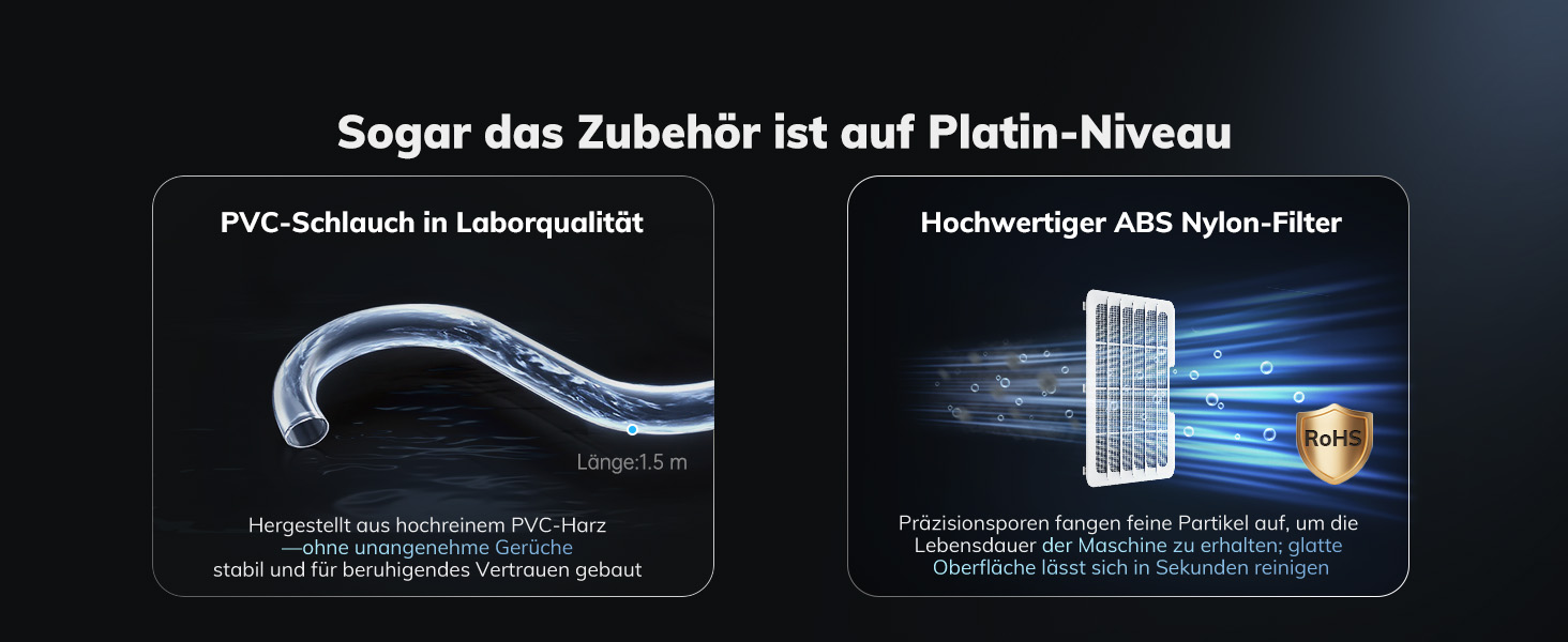 Електричний осушувач повітря AEOCKY Max 25L для дому, 25 літрів, 50 м², з відведенням води, для підвалу, пральні, спальні, ванної кімнати, білий