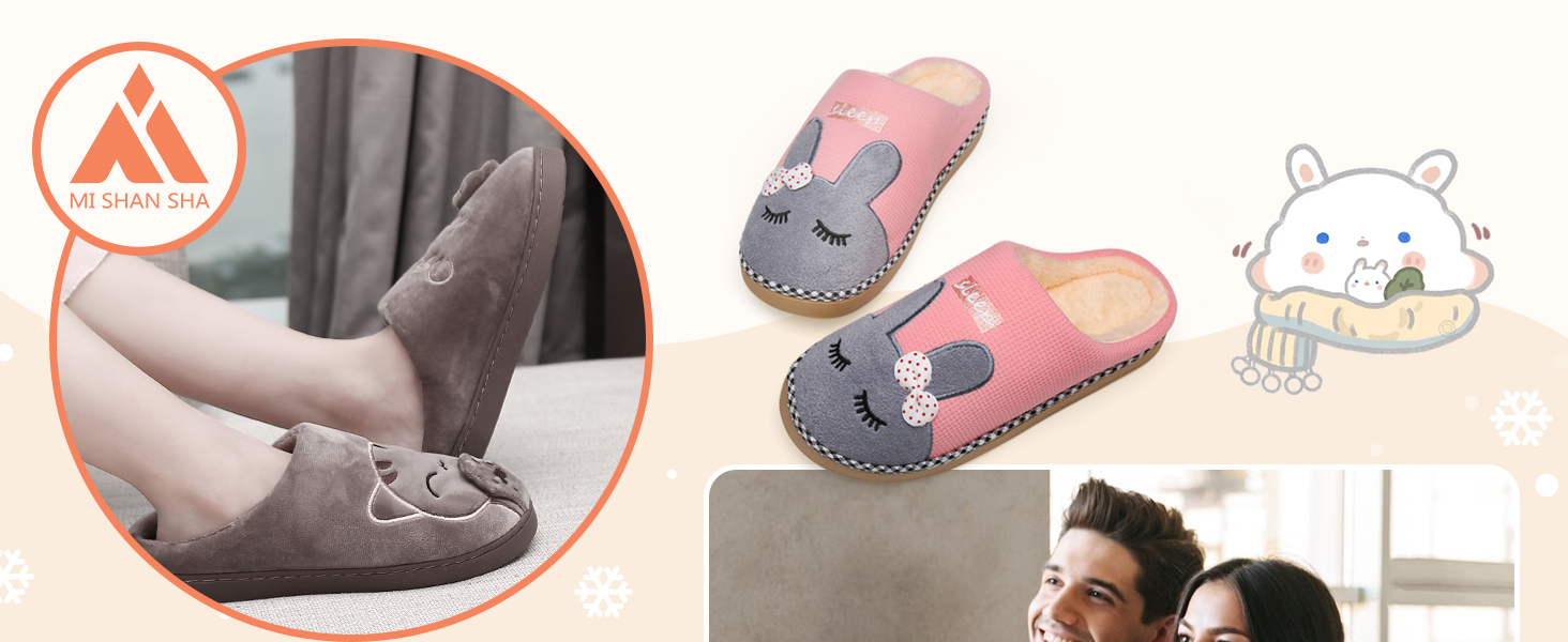 Тапочки зимові Mishansha для жінок та чоловіків, теплі, з плюшу, з піною Memory Foam, розмір 36-47, колір: жовтий (39/40 EU, сірий)