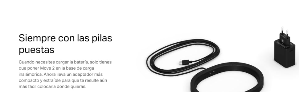 Sonos Move 2: Портативна бездротова колонка Wi-Fi/Bluetooth, чорна. До 24 год роботи, зарядка без дротів, сумісність з Alexa