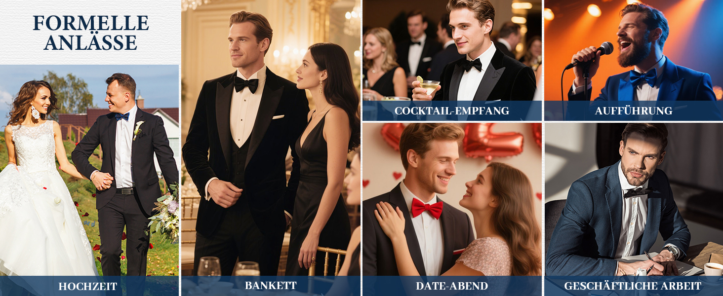 Метелик HISDERN для чоловіків з кишеньковим хустинкою, однотонний, регульований, для смокінгу, весілля, вечірки, колір бордовий