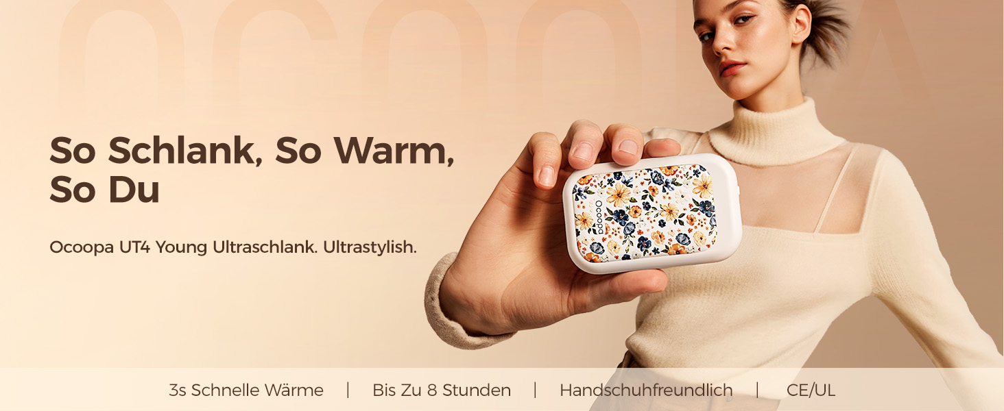 Електричні грілки для рук OCOOPA AI з магнітом, 5000mAh, 2 шт., ультратонкі, для жінок, подарунок, зима