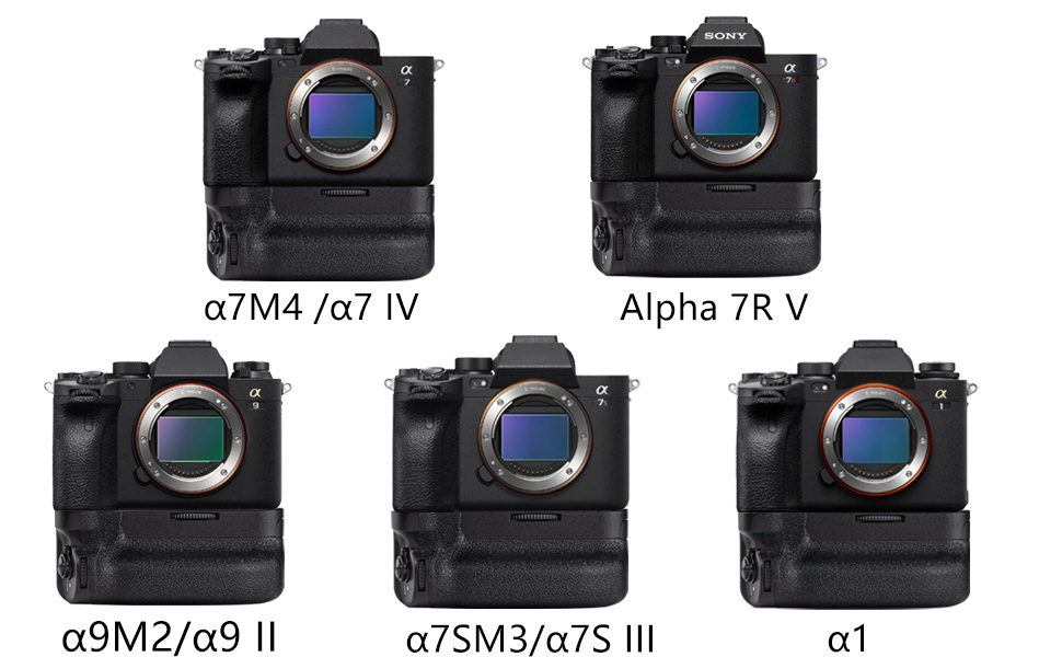 Надійний вертикальний хват (Battery Grip) VG-C4EM для камер Sony A7R V, A7R IV, A9 II, A7 IV, A7S III, A1. Замінник оригінального вертикального хвата Sony, сумісний з акумулятором NP-FZ100.