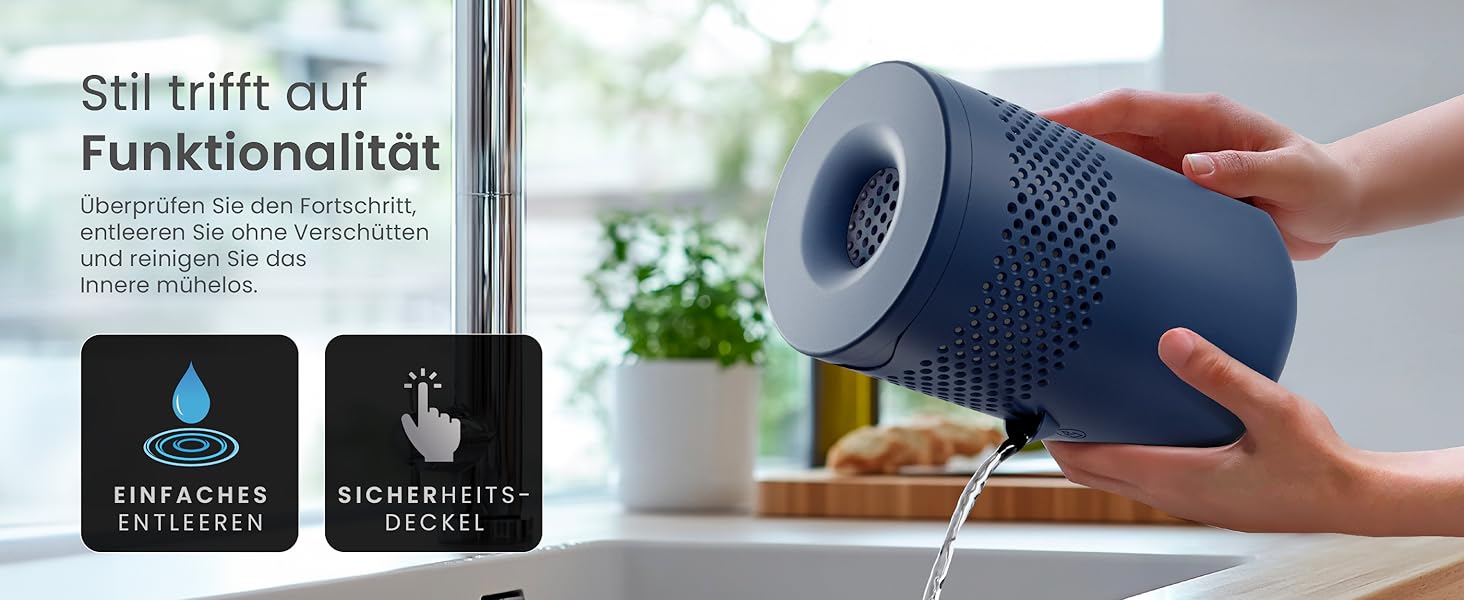 Pro Breeze Osmo: Безшумний осушувач повітря для дому – таблетки 700г (до 100 днів) – для кімнати, шафи, авто