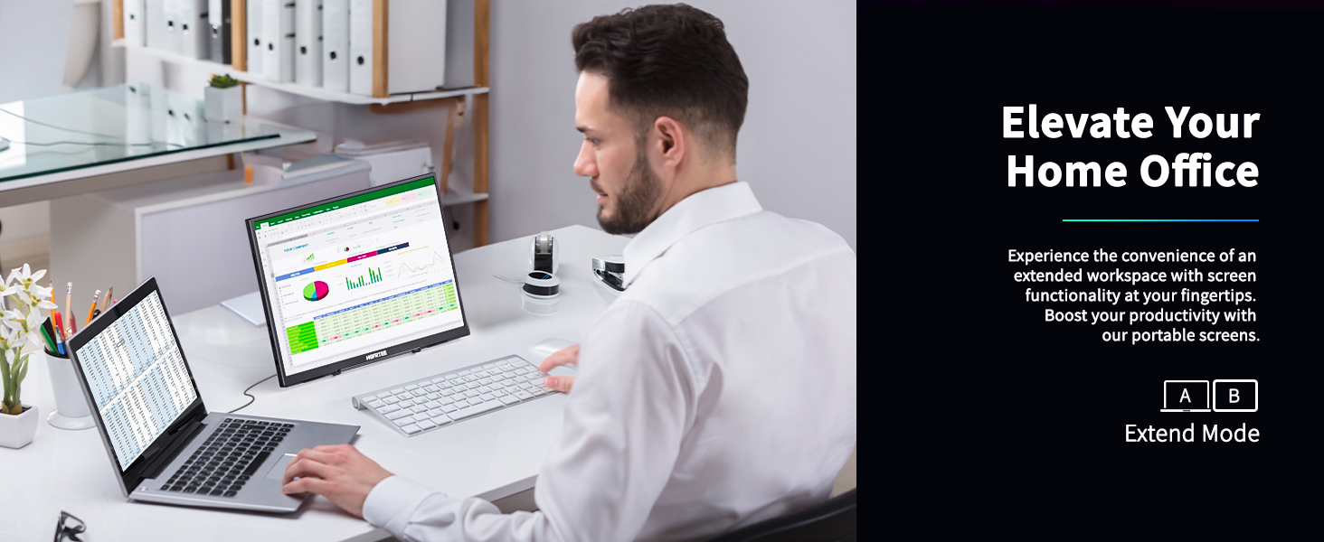 Портативний монітор 12.3 дюйма, FHD 1920x1280, IPS без відблисків, sRGB 100%, 60Hz, динаміки, USB-C, Mini-HDMI, VESA, для Windows/macOS, ігор та роботи (без сенсорного екрану)