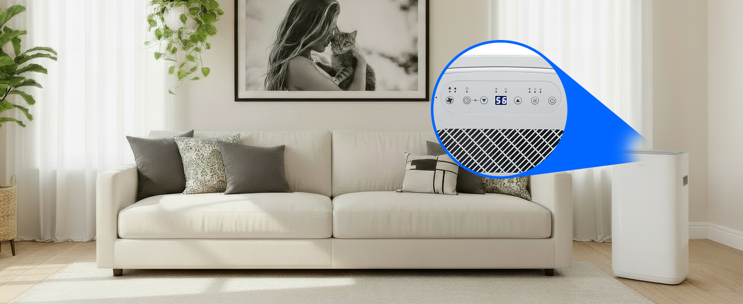 Електричний осушувач повітря MEDION DH10 - 12L, 15м², тихий, з таймером