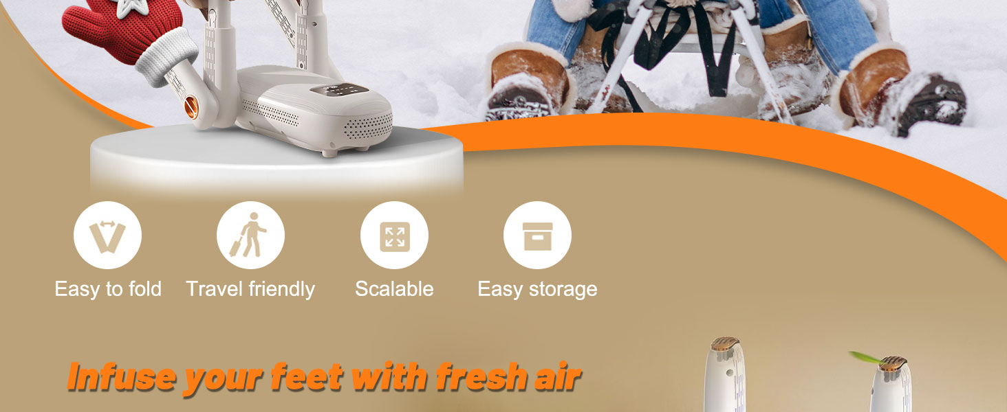 Електричний сушильник для взуття з подвійним кріпленням, для взуття, чобіт, ніг та рукавичок, з таймером, гаряче повітря, UV-світло, активоване вугілля, потрійна антибактеріальна обробка