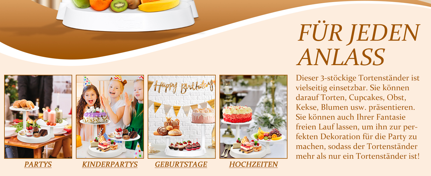 Обертова підставка для тортів Uten - поворотний стіл для випічки, декорування тортів, з пластику