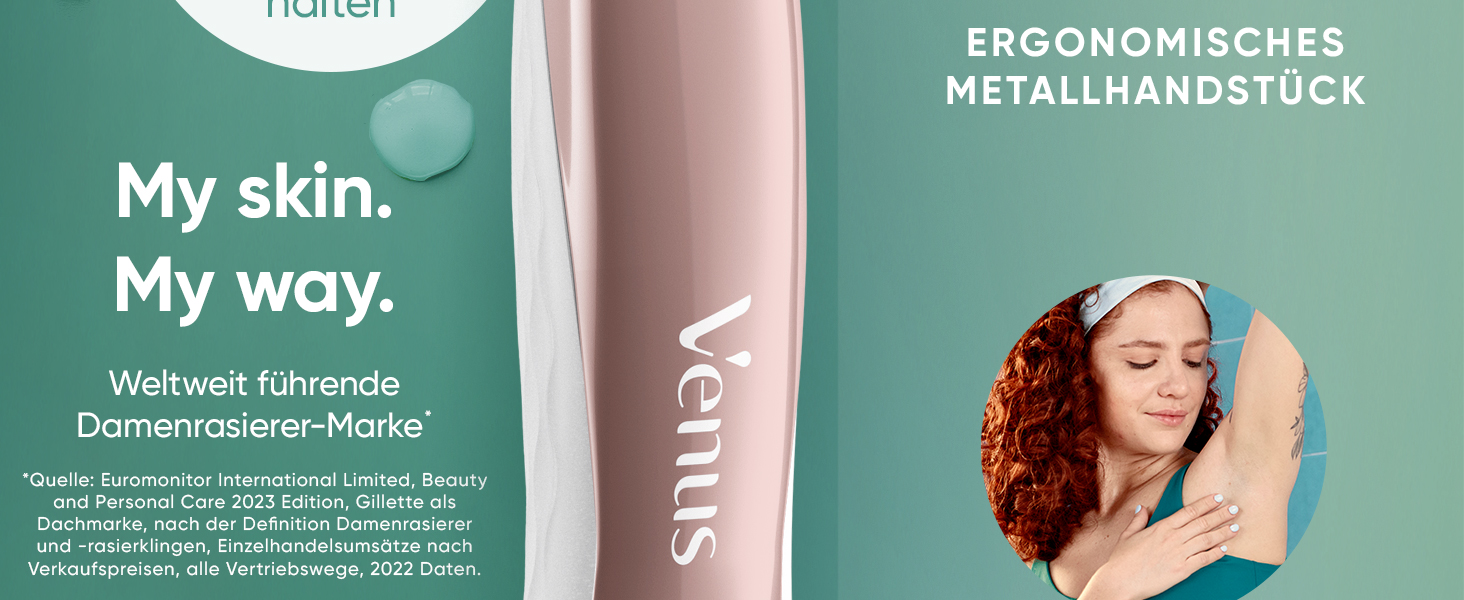 Жіноча бритва Gillette Venus Pro Smooth Sensitive Rosegold: бритва + 3 змінні касети + підвіс для душу