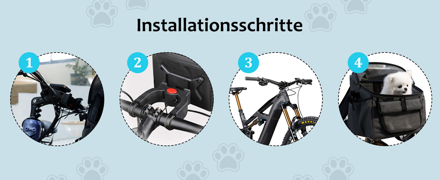 Кошик для собак на велосипед, сумка для домашніх тварин. Складаний кошик для велосипеда спереду для собак 2 в 1. Кошик для собак-рюкзак з адаптером для керма для маленьких тварин (вантажопідйомність 5 кг) (Чорний)