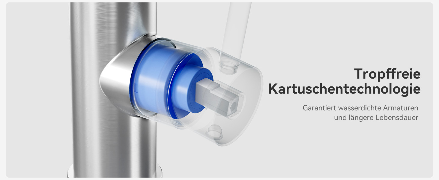 Кран кухонний CECIPA з 3 режимами, висувна лійка, поворотний на 360°, з високим виливом, нержавіюча сталь, з однією ручкою