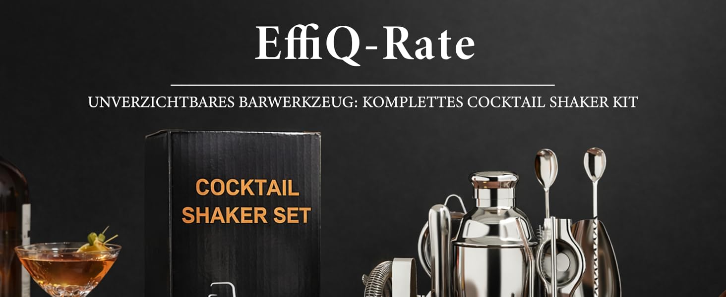 Набір для коктейлів 700 мл, 25 предметів: професійний шейкер, барменський набір з нержавіючої сталі, дерев'яна підставка для приготування напоїв
