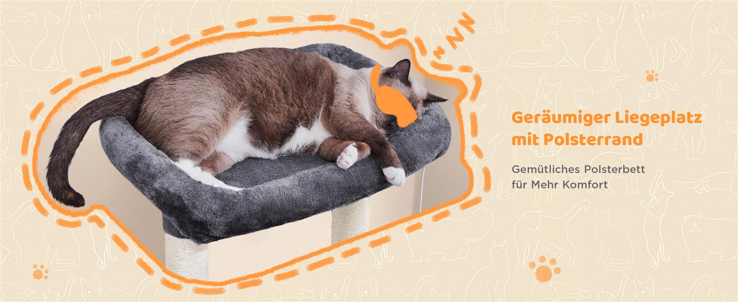 Котячий будиночок Yaheetech 159 см: стабільний котячий комплекс з будиночками та платформами, ігровий дім для котів, темно-сірий