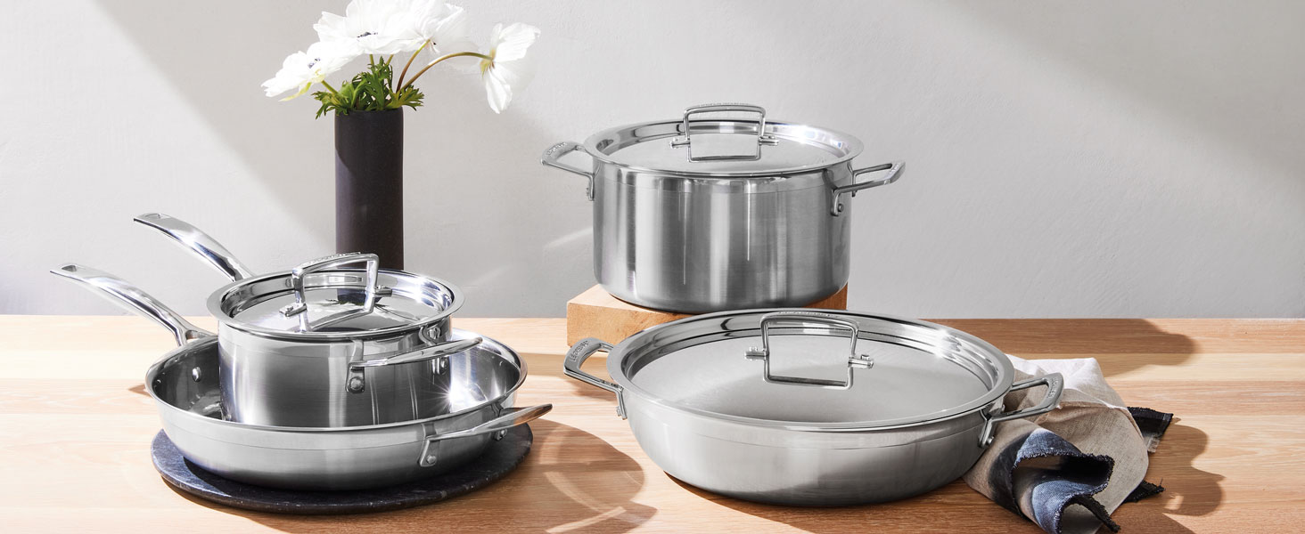 Пароварка Le Creuset з нержавіючої сталі з скляною кришкою, 24 см