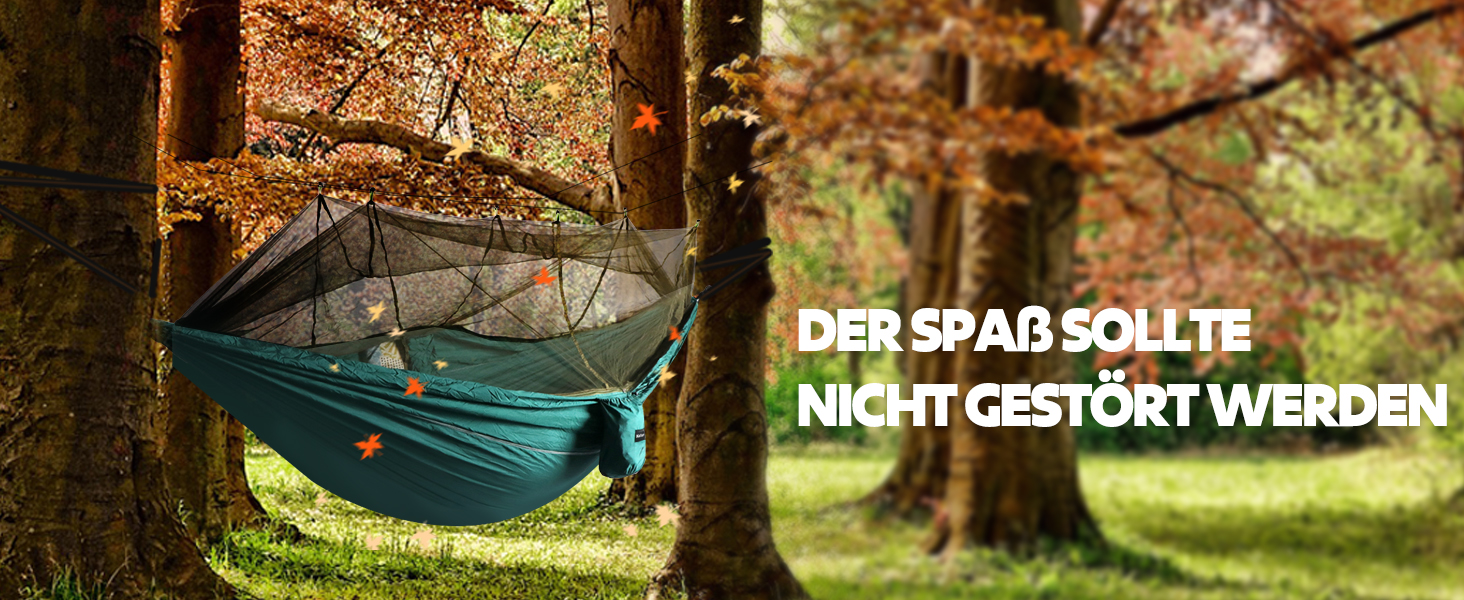 Гамак-москітна сітка NATUREFUN, 300 кг, армійний зелений (300 x 200 см)