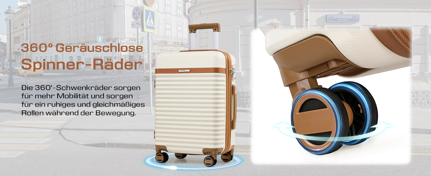 Набір валіз Joyway 5шт з ABS пластику, розширюваний, з TSA-замком. Включає: валізу-тролі, 1 велику сумку та 1 косметичку. Білий набір валіз