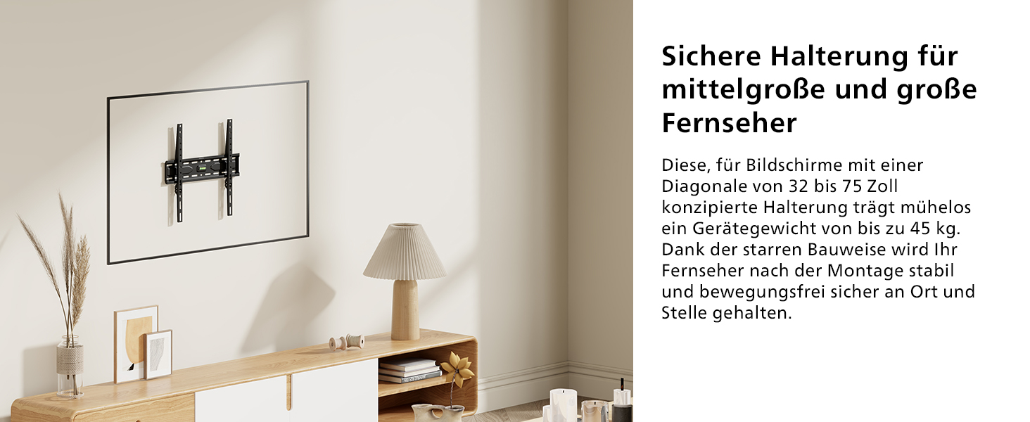 Настінний кронштейн для телевізора Philips Universal Flat-to-Wall для LCD/LED ТВ 32-75 дюймів, VESA 75x75-400x400 мм, до 45 кг