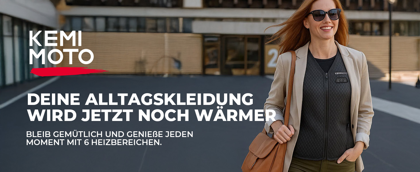 Обогреваемая жилетка KEMIMOTO для женщин с 6 зонами обогрева, 3 уровня нагрева, USB, для мотоцикла, активного отдыха, кемпинга, катания на лыжах, походов, аккумулятор 10000mAh