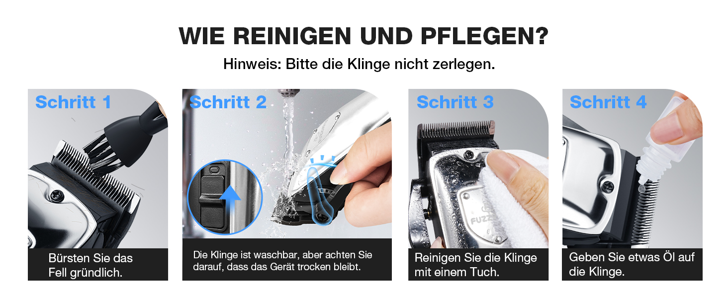 Професійна машинка для стрижки собак Leise - для густого та кучерявого хутра, з нержавіючої сталі