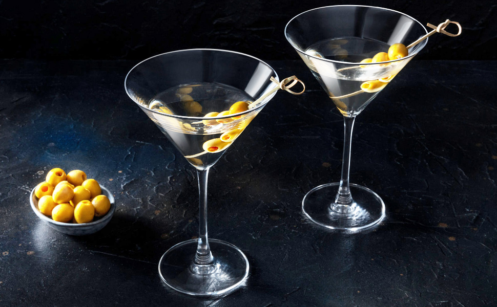 Набір склянок для коктейлів ParaCity Martini, 2 шт. - преміум-скло, 180 мл