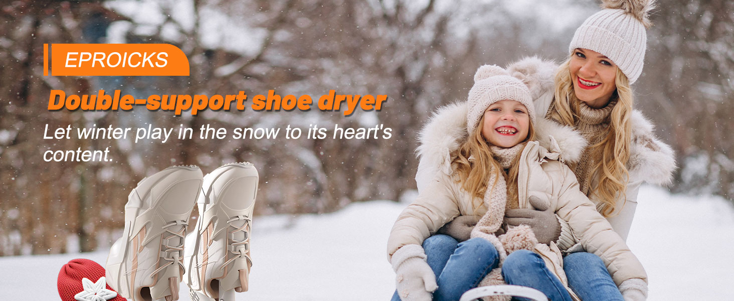 Електричний сушильник для взуття з подвійним кріпленням, для взуття, чобіт, ніг та рукавичок, з таймером, гаряче повітря, UV-світло, активоване вугілля, потрійна антибактеріальна обробка