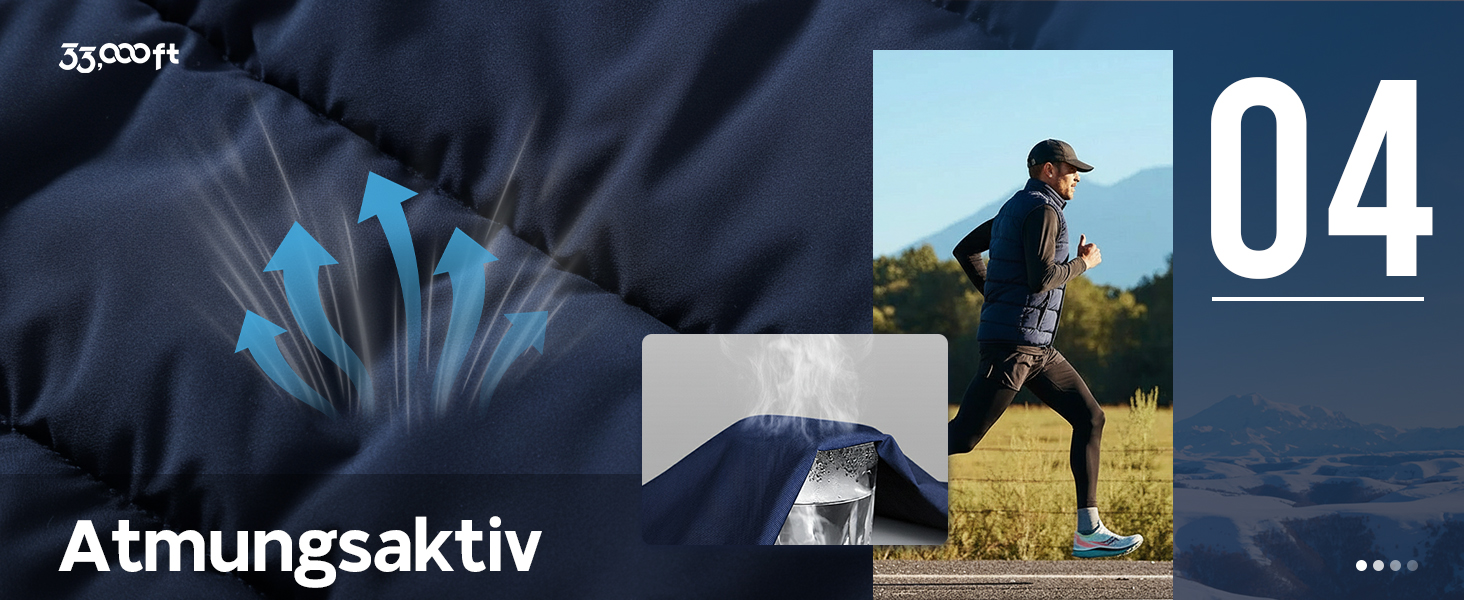 Чоловіча степкова жилетка 33000ft - тепла спортивна жилетка для туризму, гольфу, їзди на конях та активного відпочинку. Водовідштовхуюча жилетка з 4 кишенями. Колір: темно-синій, розмір S