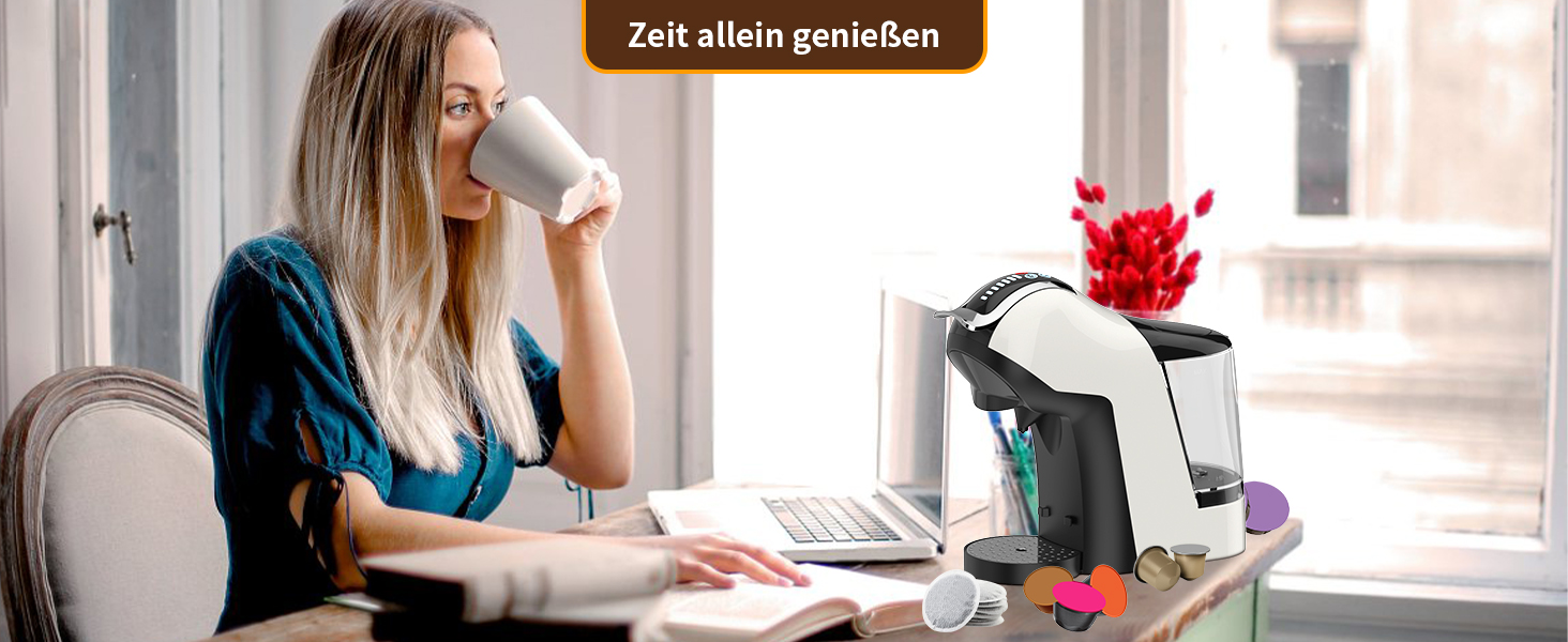 Кавомашина KOTLIE 5-в-1: капсули, кава, ESE (44 мм), регулювання, великий бак (EM-308A)