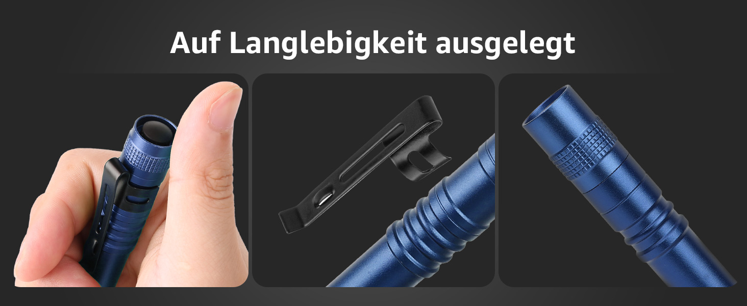 Ліхтарик LED Lepro, Mini IPX4 Водостійкий, 3 Режими, 2 шт. (Синій)