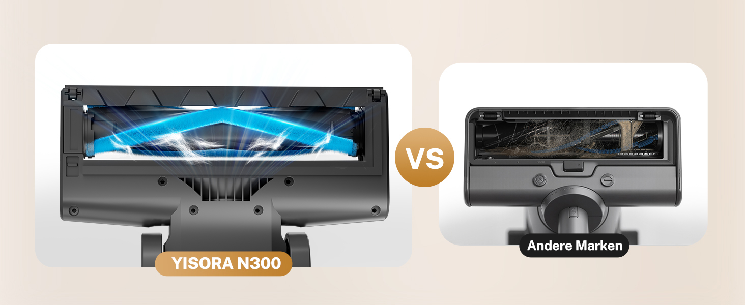 Бездротовий акумуляторний пилосос 25000Pa, 175W, 50хв, з антизаплутувальною насадкою та самостійним паркуванням, легкий ручний пилосос для прибирання килимів, твердих підлог та шерсті тварин, блакитний